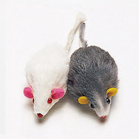[고양이놀이장난감] 펫모닝 미니마우스 쌍쥐 고양이장난감 PMC-130 -(2마리1세트)